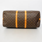 Louis Vuitton Boston Bag Monogram Keepall Bandouliere 55 Brown — view 3