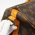 Louis Vuitton Boston Bag Monogram Keepall Bandouliere 55 Brown — view 7