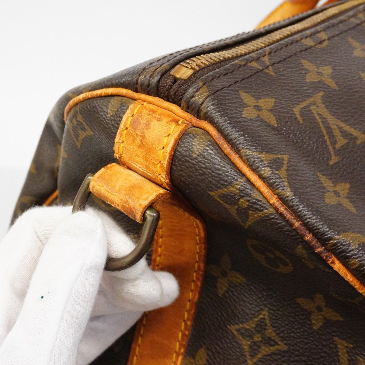 Louis Vuitton Boston Bag Monogram Keepall Bandouliere 55 Brown — view 7