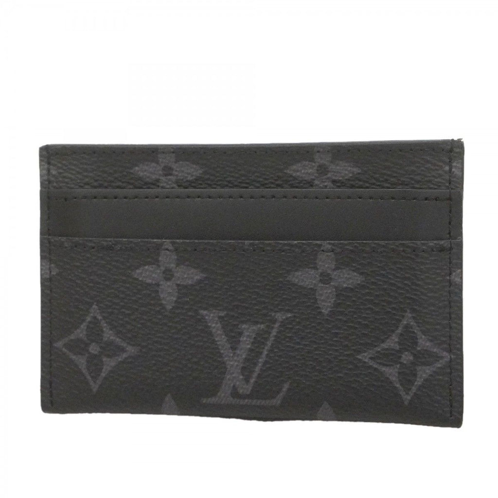 Louis Vuitton Card Case Monogram Eclipse Holder Double Black