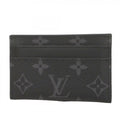 Louis Vuitton Card Case Monogram Eclipse Holder Double Black