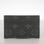 Louis Vuitton Card Case Monogram Eclipse Holder Double Black — view 8