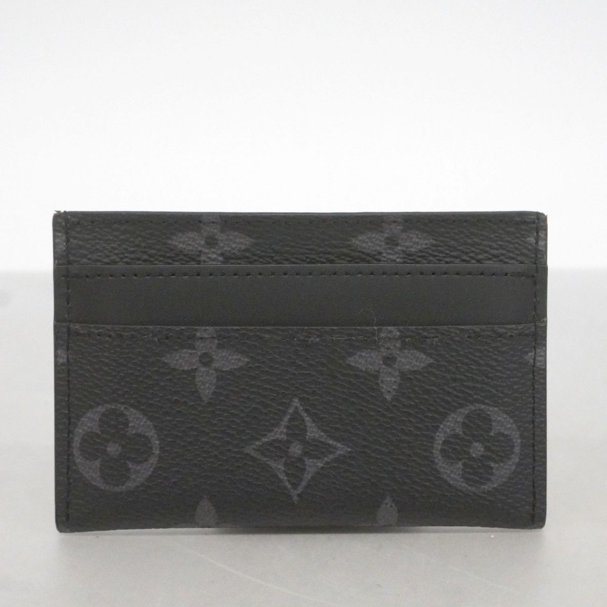 Louis Vuitton Card Case Monogram Eclipse Holder Double Black — view 8