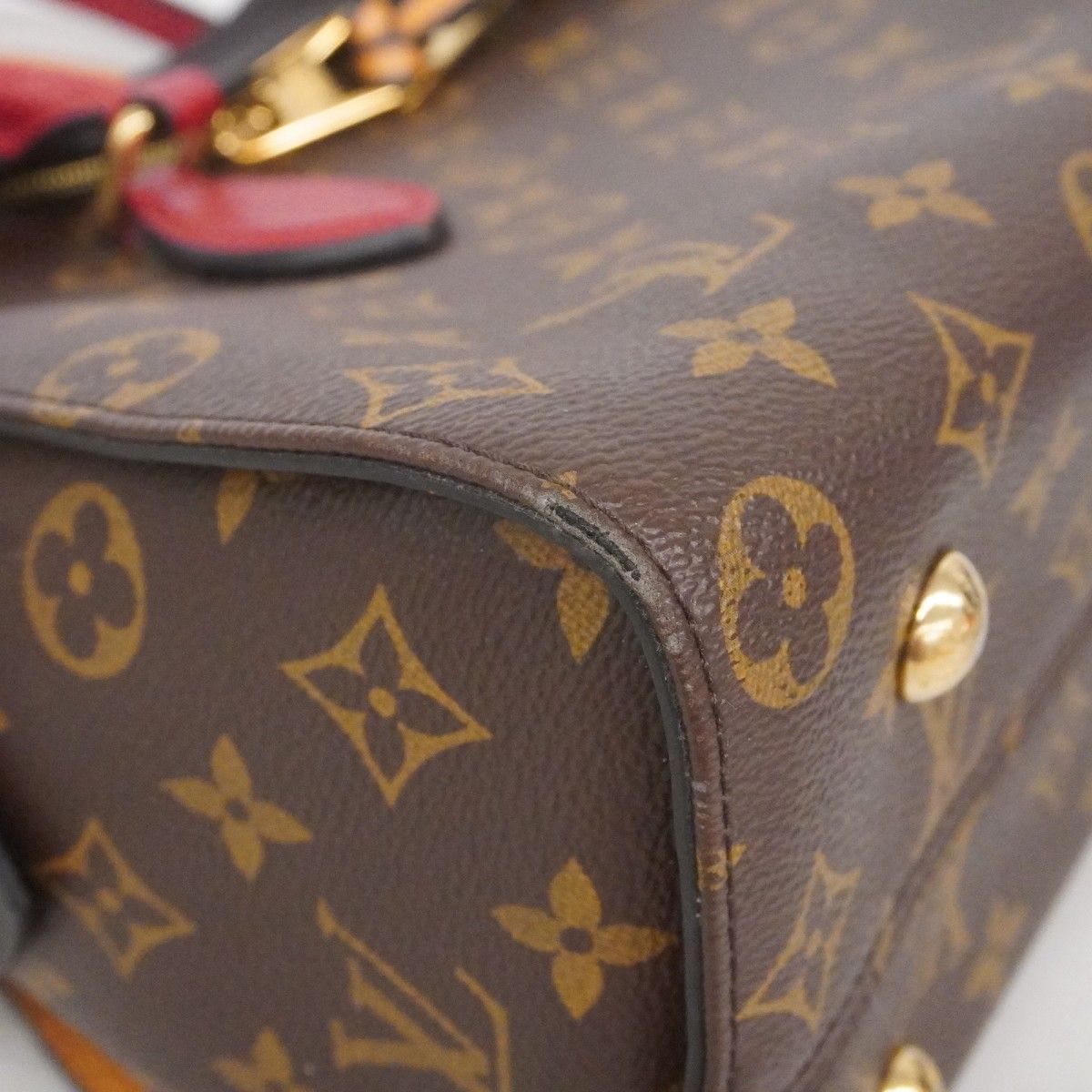 Louis Vuitton Handbag Monogram Roulis Tote Brown Noir 2-Way — view 6