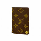 Louis Vuitton Card Case Monogram Holder Cles Depression Brown