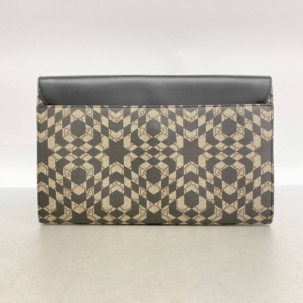Gucci Clutch Carre Ido Star Black Brown Silver — view 8
