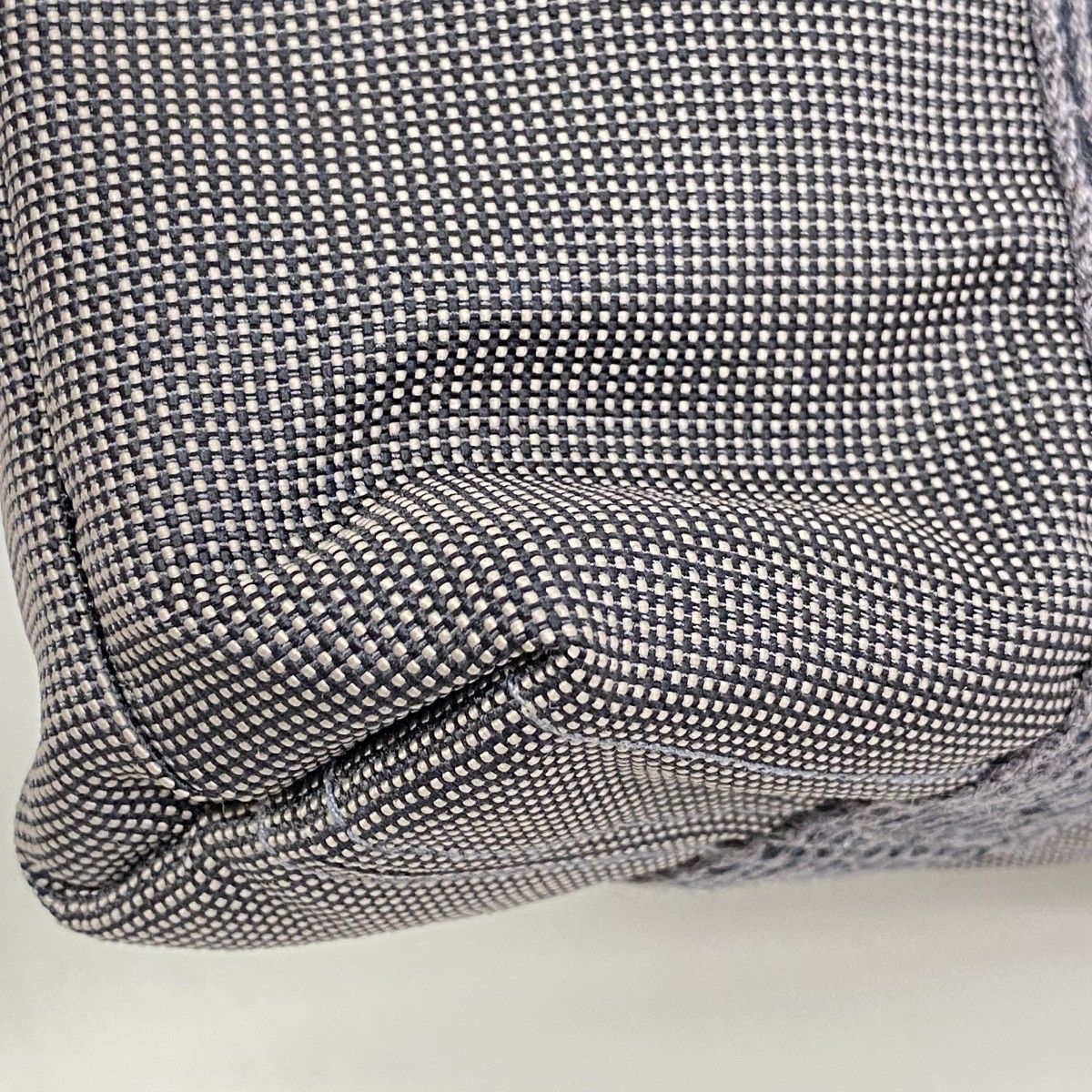 Hermes Tote Her Line Cabas Canvas Gray Silver — view 8