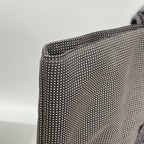 Hermes Tote Her Line Cabas Canvas Gray Silver — view 6