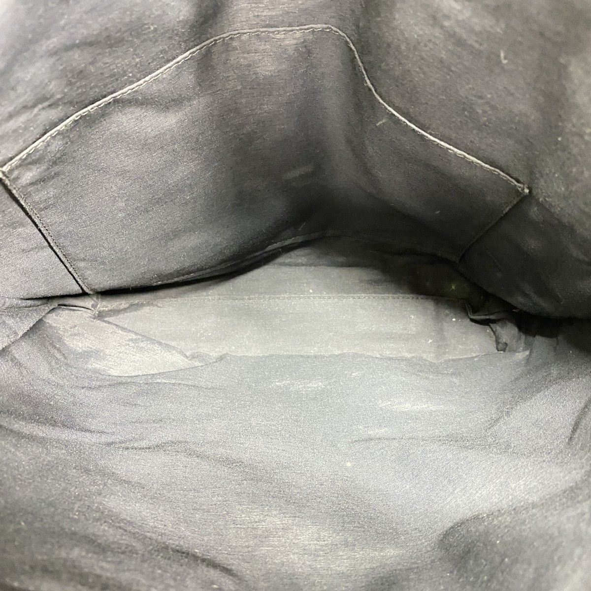 Hermes Tote Her Line Cabas Canvas Gray Silver — view 4