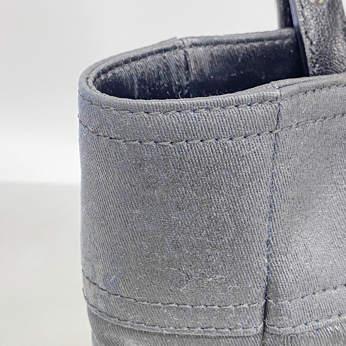 Chanel Tote Paris Biarritz Nylon Canvas Black Silver — view 9