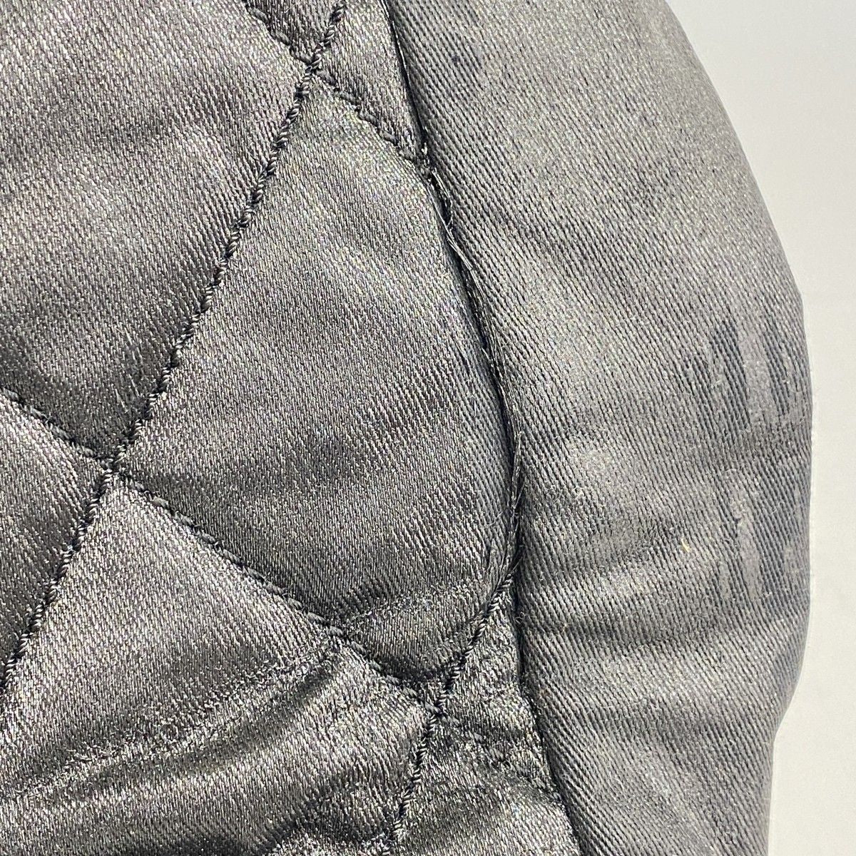 Chanel Tote Paris Biarritz Nylon Canvas Black Silver — view 7