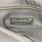 Chanel Tote Paris Biarritz Nylon Canvas Black Silver — view 5