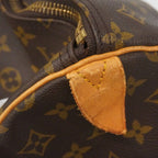 Louis Vuitton Boston Bag Monogram Keepall 60 Brown — view 7