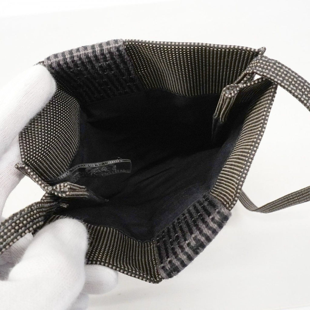 Hermes Shoulder Bag Her Line Pochette Canvas Gray — view 4