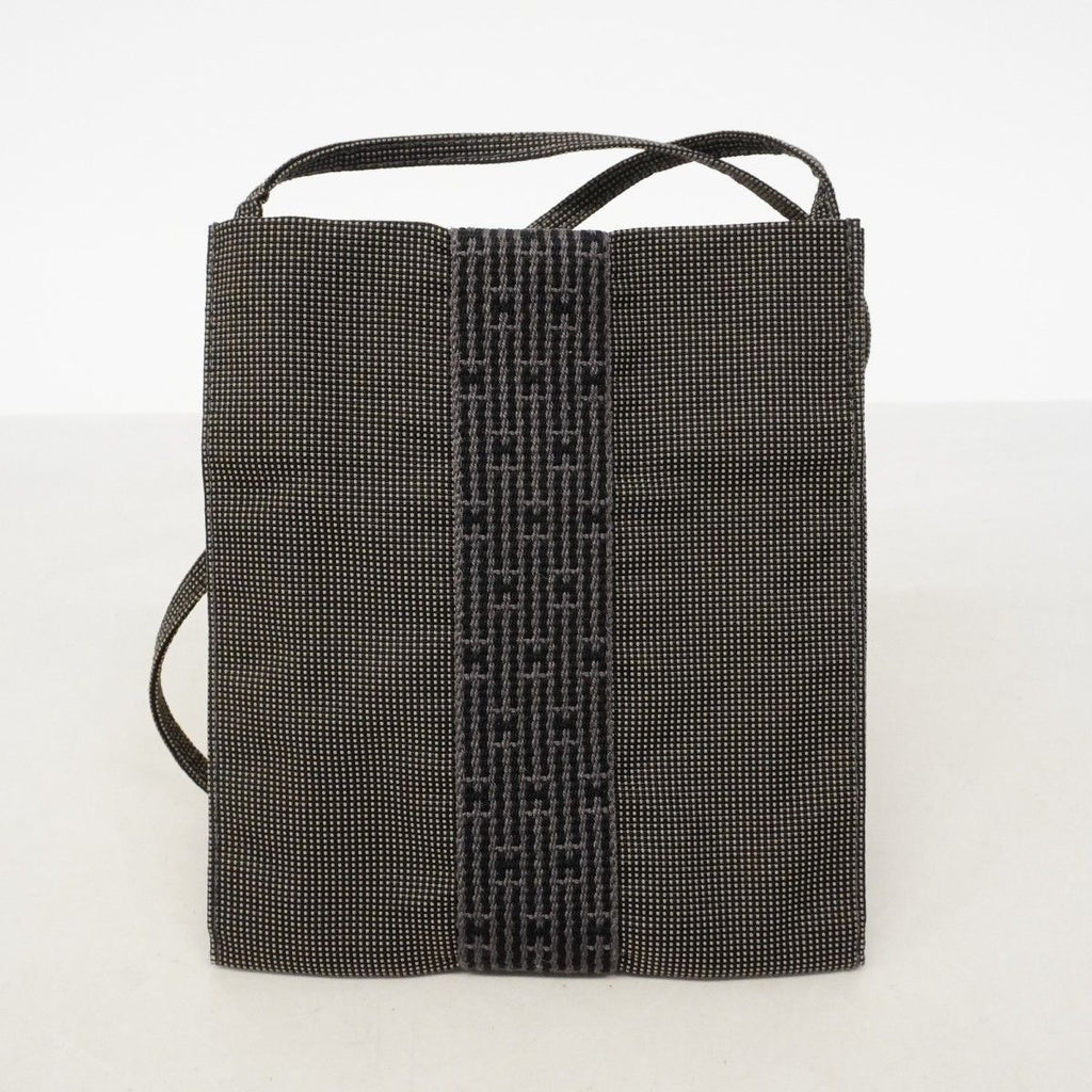 Hermes Shoulder Bag Her Line Pochette Canvas Gray — view 7