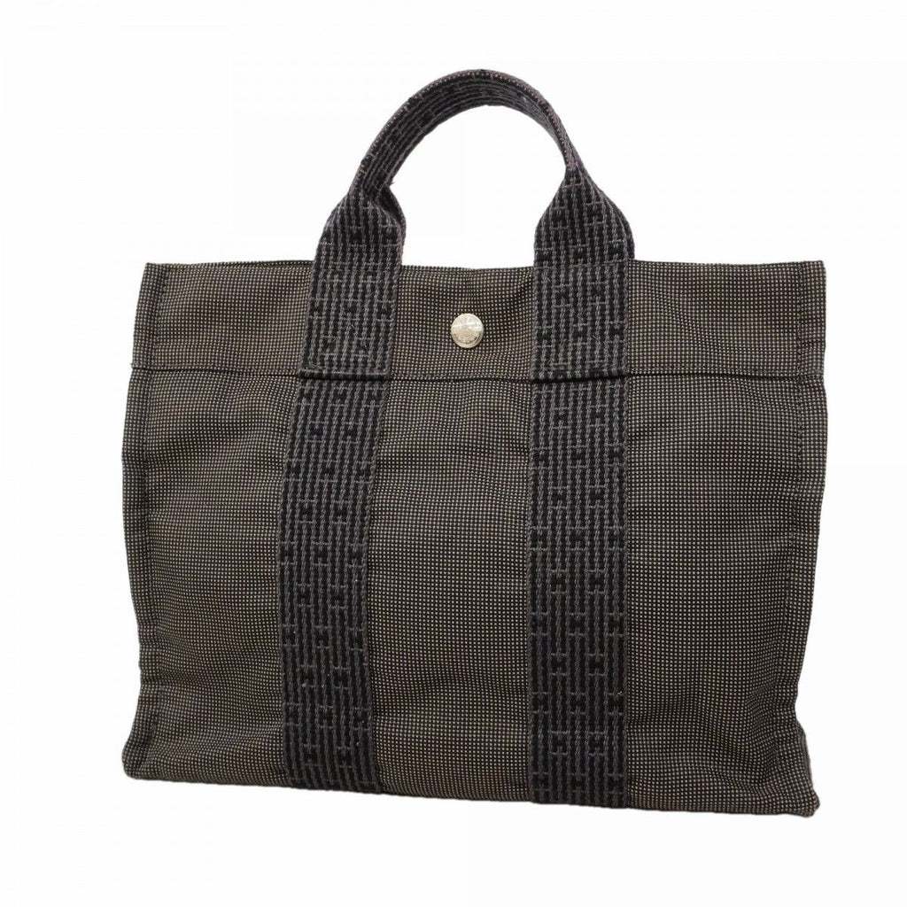 Hermes Handbag Her Line PM Canvas Gray Silver