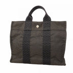 Hermes Handbag Her Line PM Canvas Gray Silver