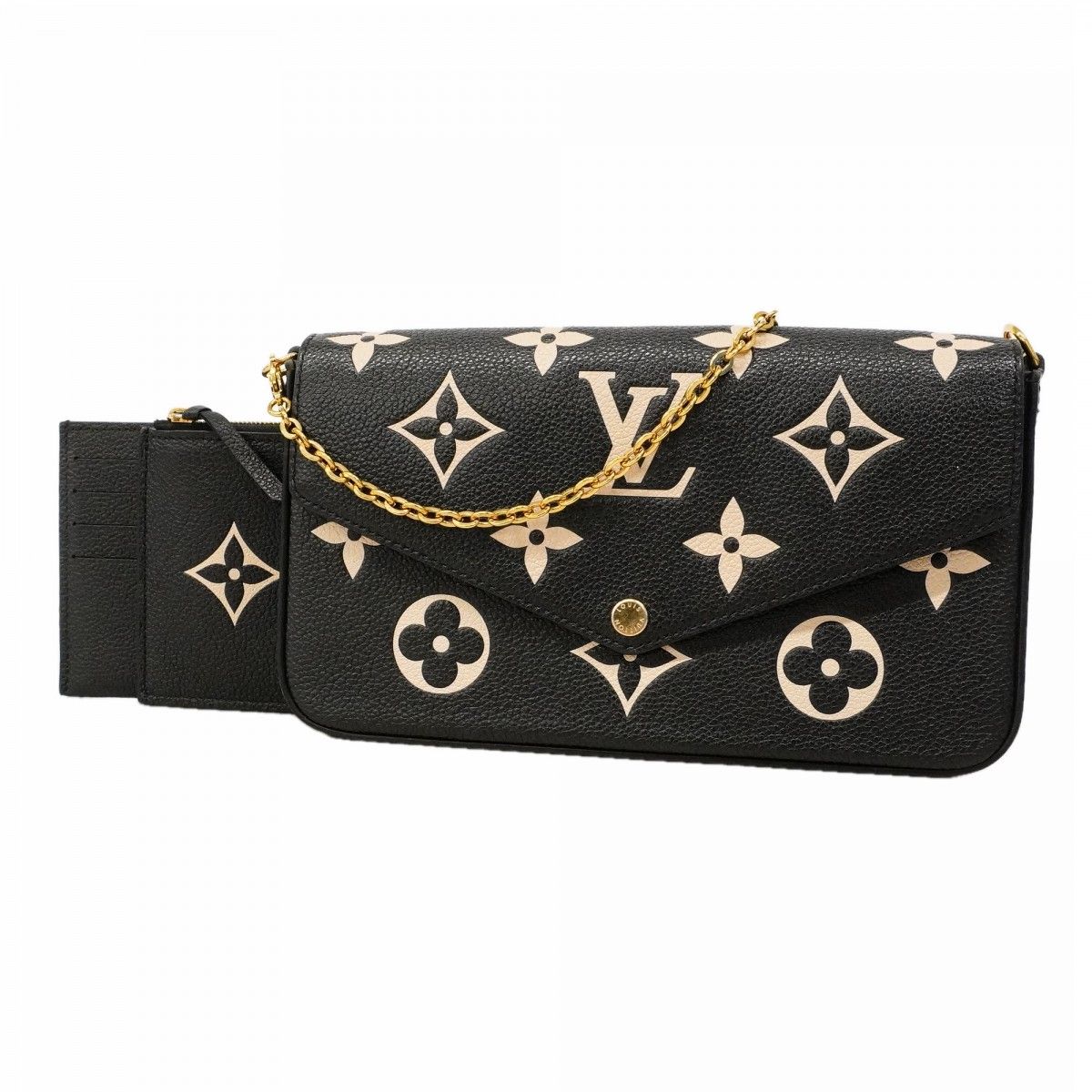 Louis Vuitton Shoulder Wallet Monogram Empreinte Bicolor Pochette Felicity