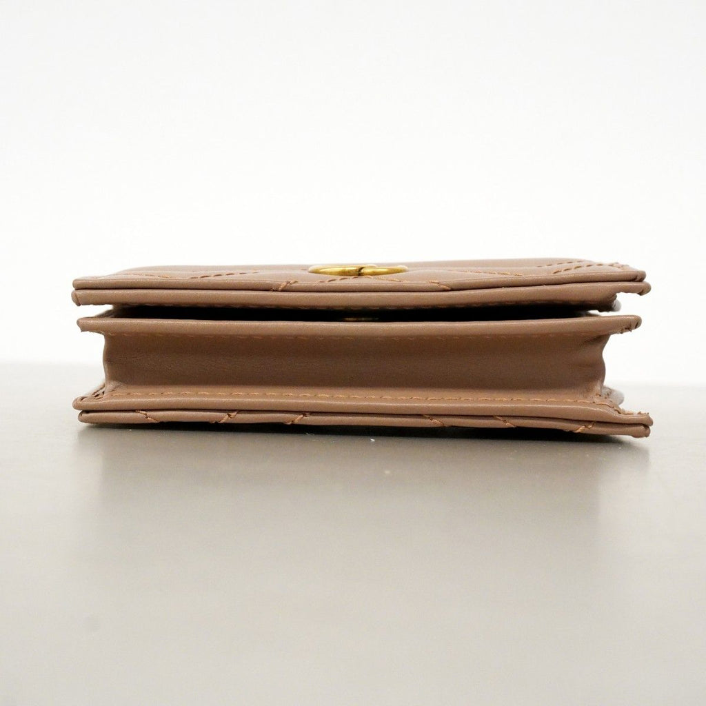 Gucci Wallet GG Marmont Leather Pink Beige Gold — view 3