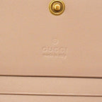 Gucci Wallet GG Marmont Leather Pink Beige Gold — view 5