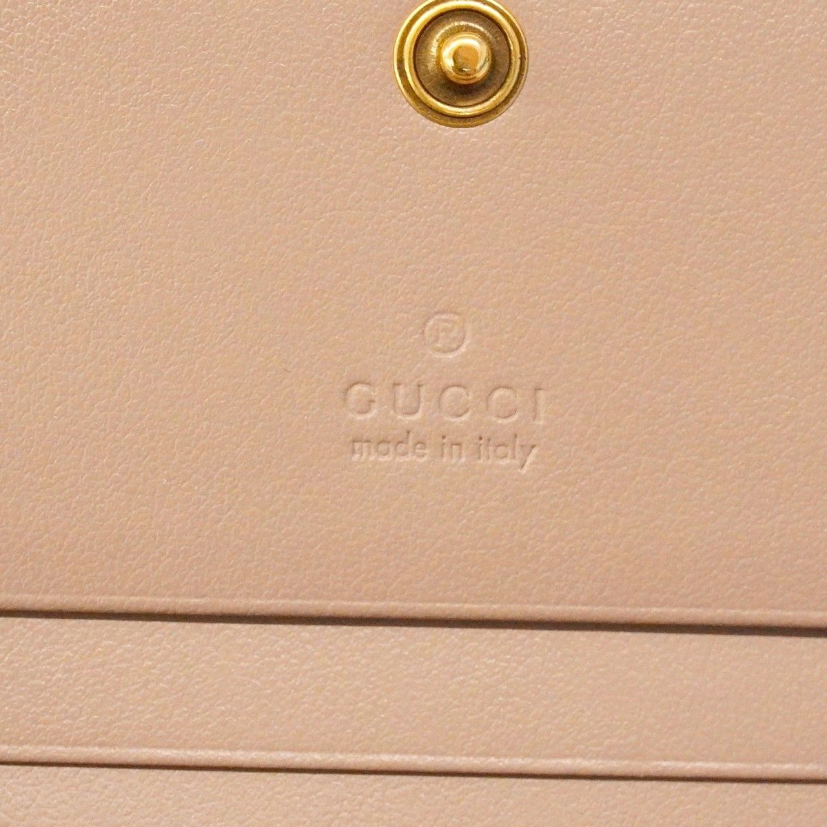 Gucci Wallet GG Marmont Leather Pink Beige Gold — view 5