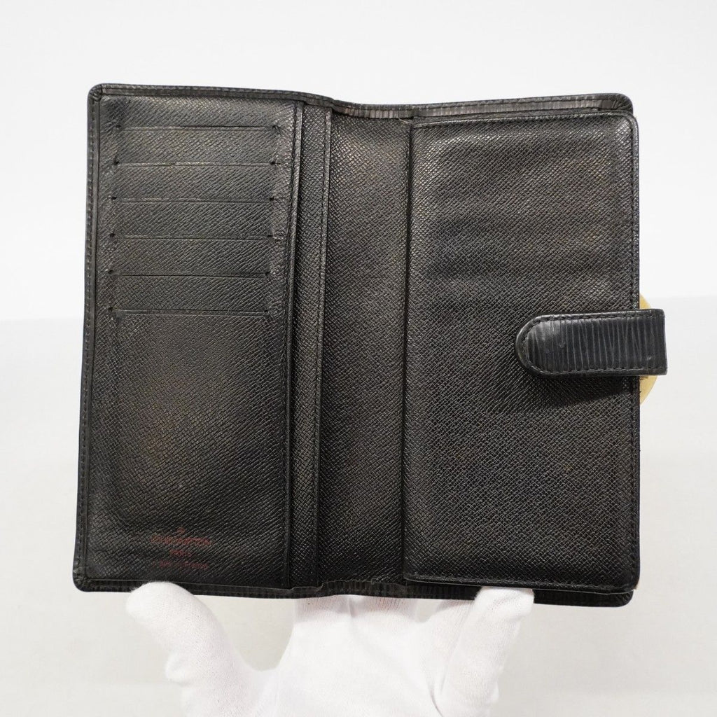 Louis Vuitton Wallet Epi Continental Viennois Noir — view 4