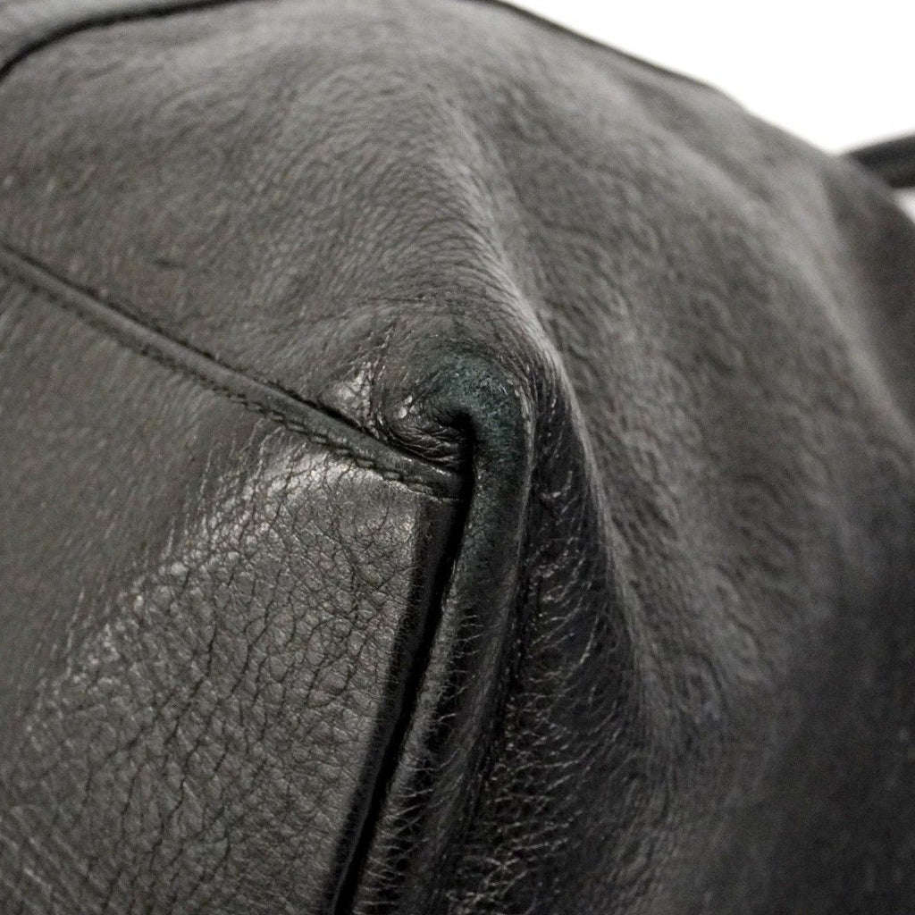 Gucci Tote Guccissima Leather Black Champagne Gold — view 8