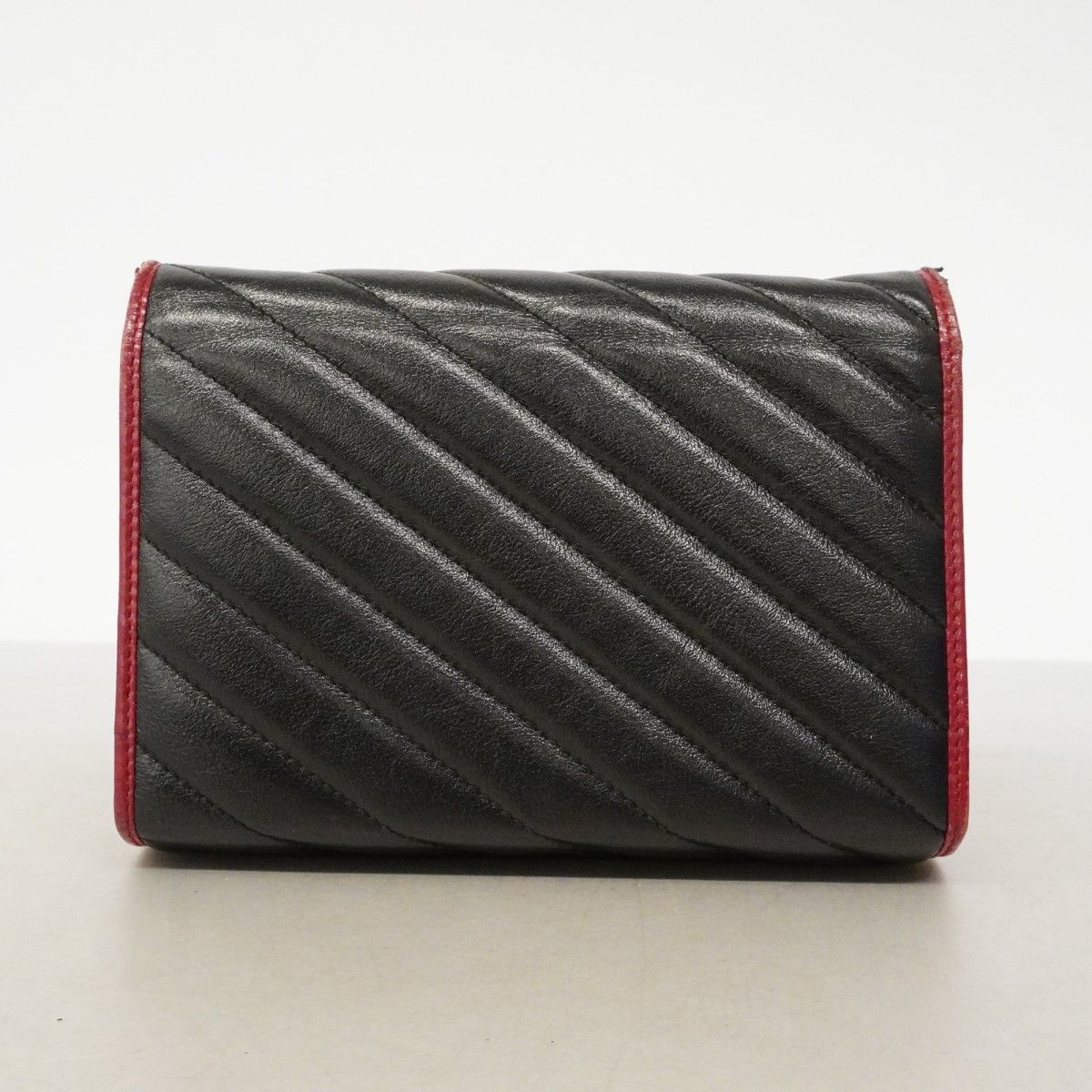 Gucci Shoulder Wallet GG Marmont Leather Black Gold — view 9