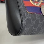 Gucci Shoulder Bag GG Supreme Black Silver — view 8