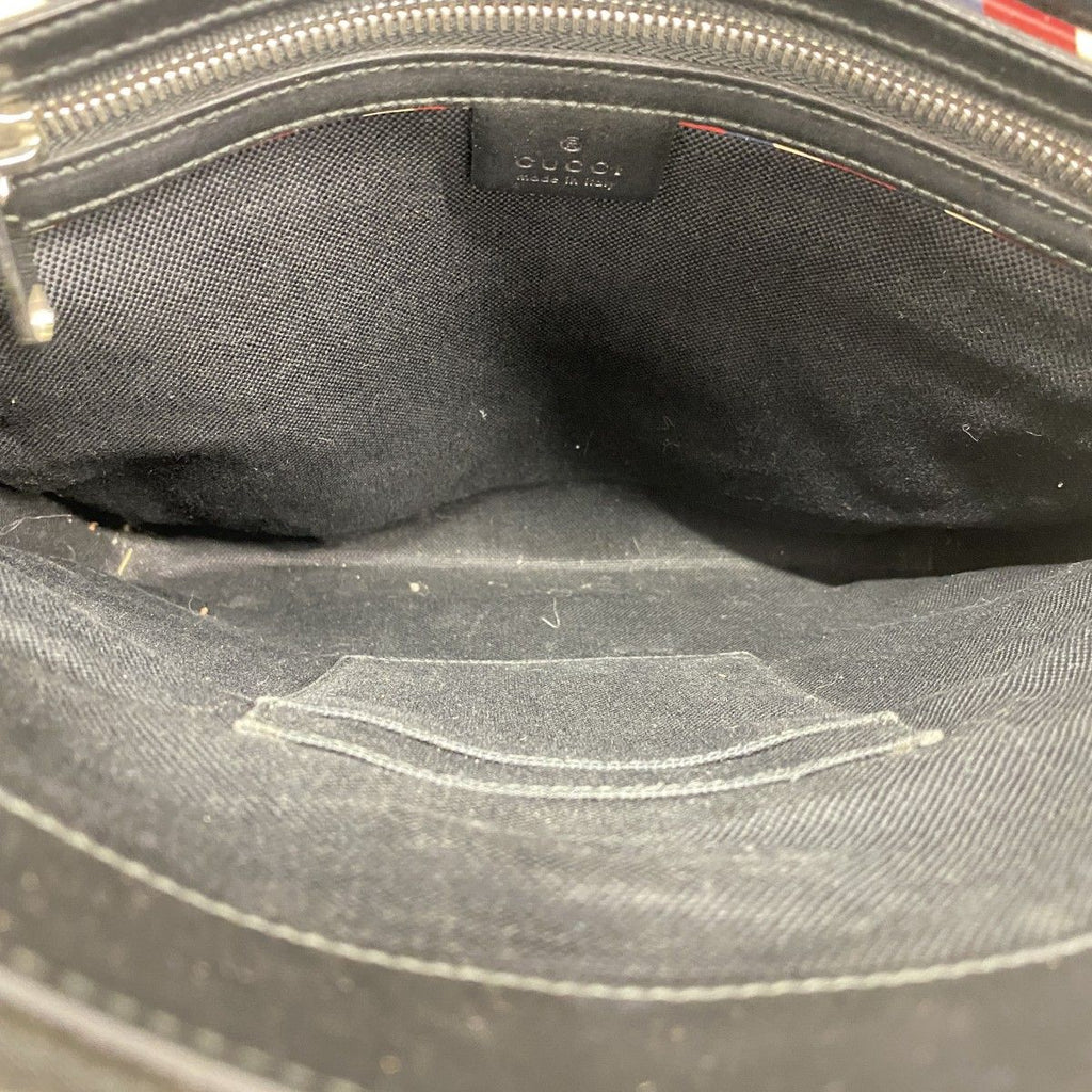 Gucci Shoulder Bag GG Supreme Black Silver — view 4