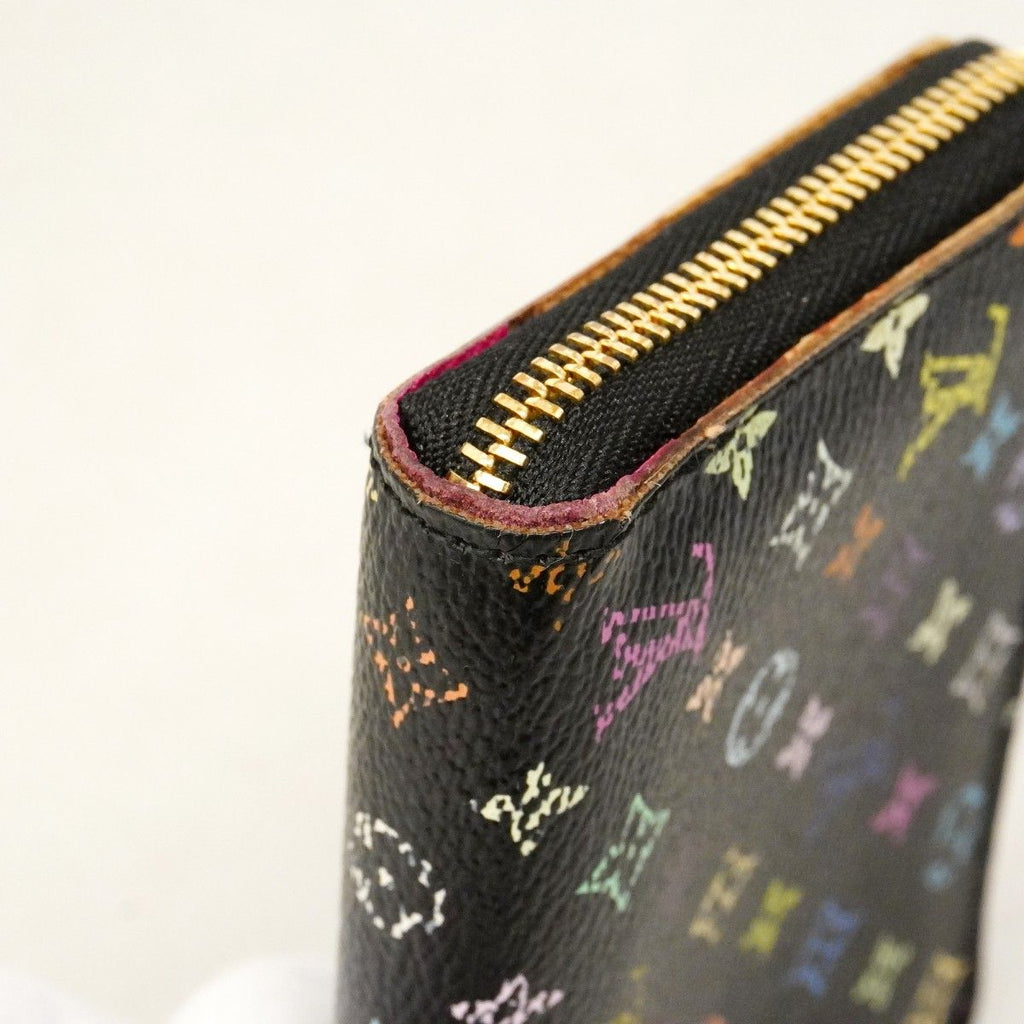 Louis Vuitton Coin Case Monogram Multicolor Zippy Purse Noir Grenade — view 8