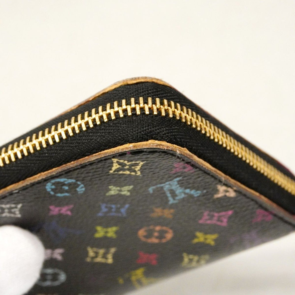 Louis Vuitton Coin Case Monogram Multicolor Zippy Purse Noir Grenade — view 6