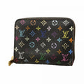 Louis Vuitton Coin Case Monogram Multicolor Zippy Purse Noir Grenade