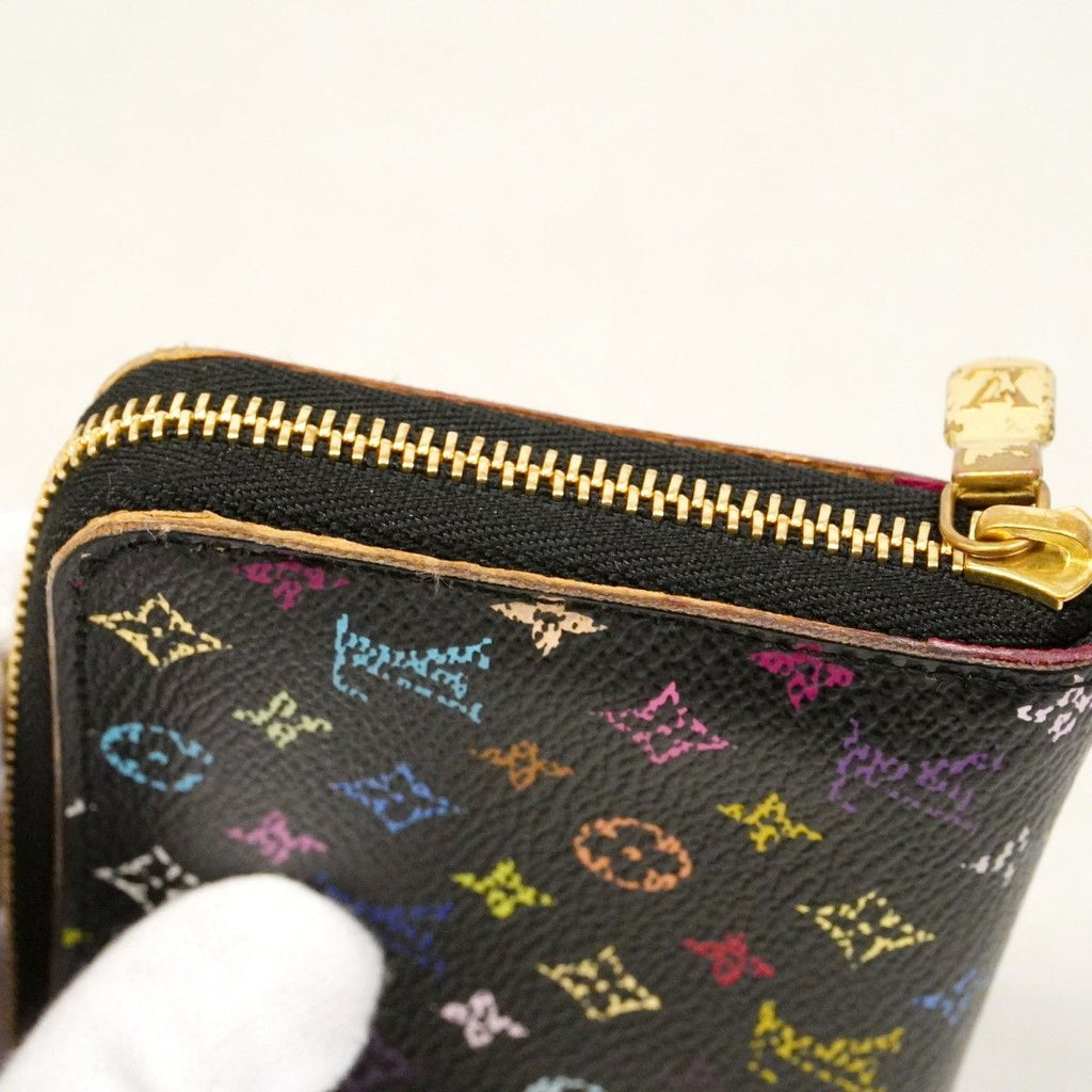 Louis Vuitton Coin Case Monogram Multicolor Zippy Purse Noir Grenade — view 7