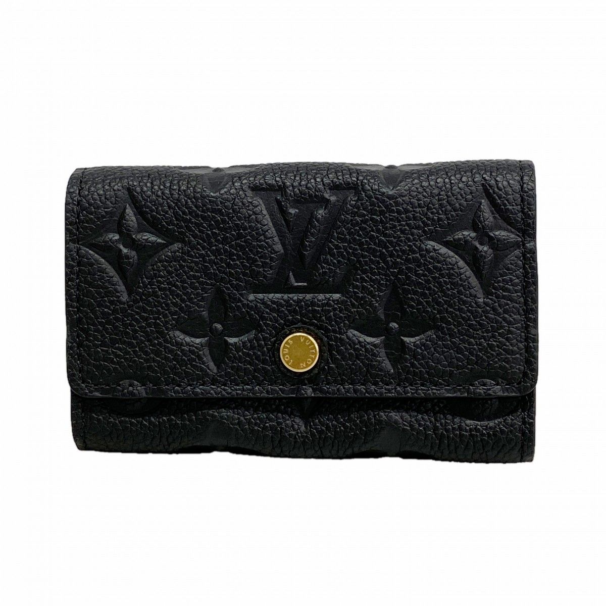Louis Vuitton Key Case Monogram Empreinte Multicles 6 Noir Key Holder