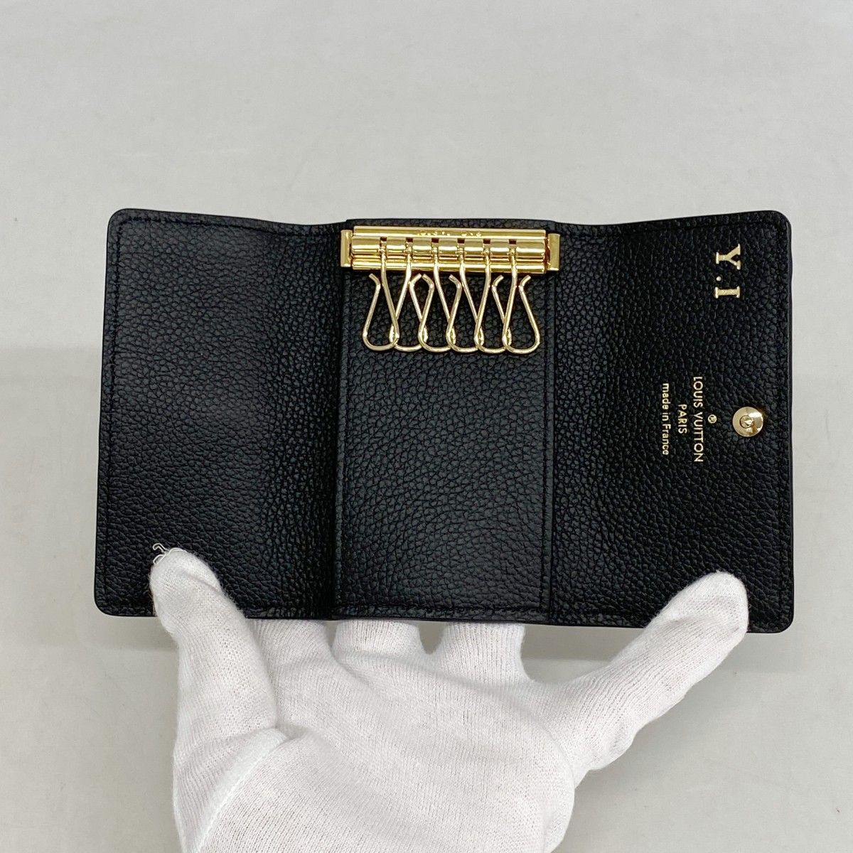 Louis Vuitton Key Case Monogram Empreinte Multicles 6 Noir Key Holder — view 3