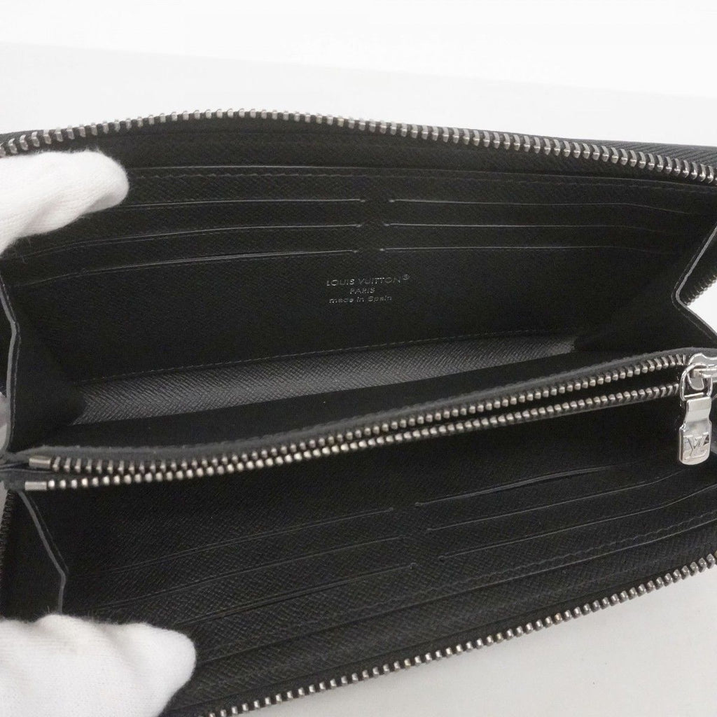 Louis Vuitton Wallet Monogram Eclipse Zippy Horizontal Black — view 3
