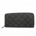 Louis Vuitton Wallet Monogram Eclipse Zippy Horizontal Black