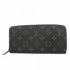 Louis Vuitton Wallet Monogram Eclipse Zippy Horizontal Black