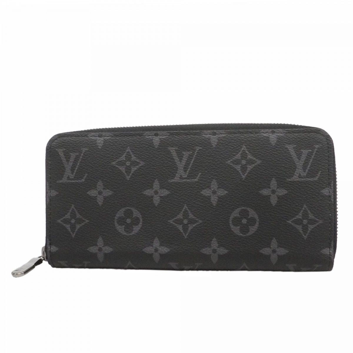 Louis Vuitton Wallet Monogram Eclipse Zippy Horizontal Black