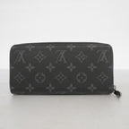 Louis Vuitton Wallet Monogram Eclipse Zippy Horizontal Black — view 7