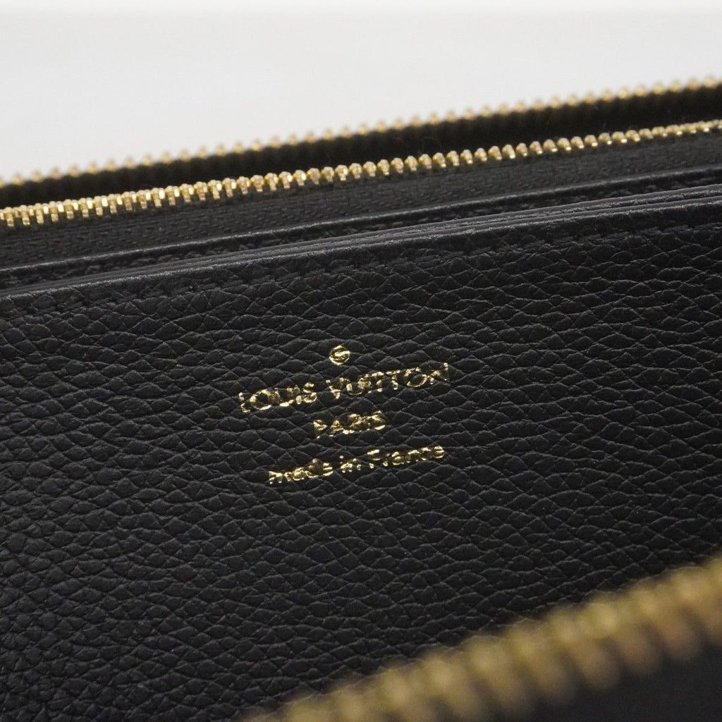 Louis Vuitton Wallet Monogram Empreinte Bicolor Zippy Black Beige — view 4