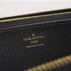 Louis Vuitton Wallet Monogram Empreinte Bicolor Zippy Black Beige — view 4