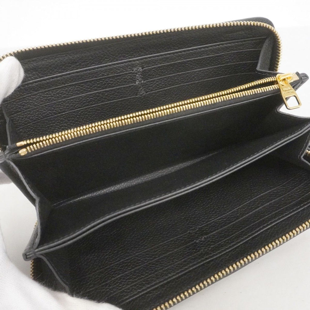 Louis Vuitton Wallet Monogram Empreinte Bicolor Zippy Black Beige — view 3