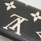 Louis Vuitton Wallet Monogram Empreinte Bicolor Zippy Black Beige — view 7