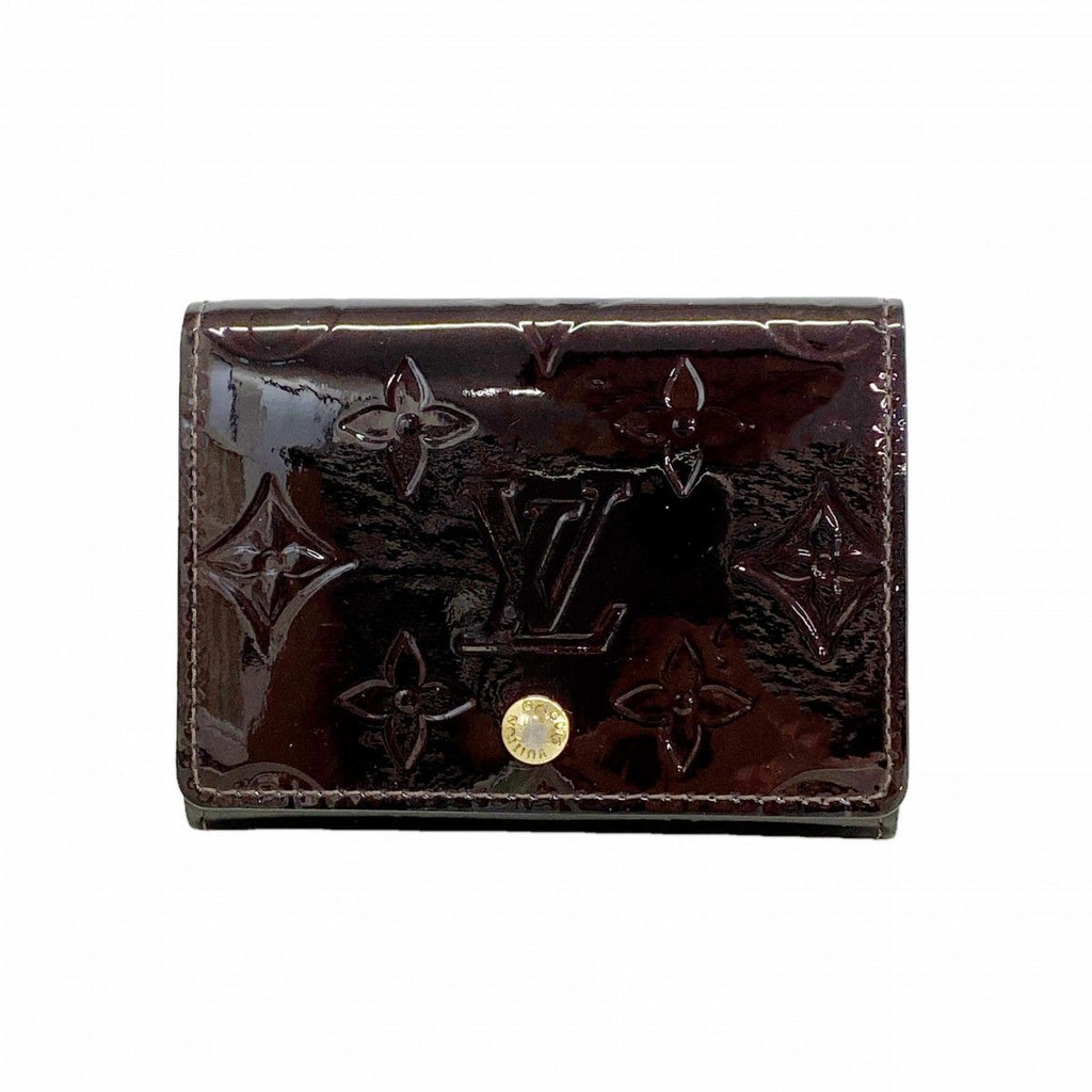 Louis Vuitton Card Case Vernis Business Holder Amaranto