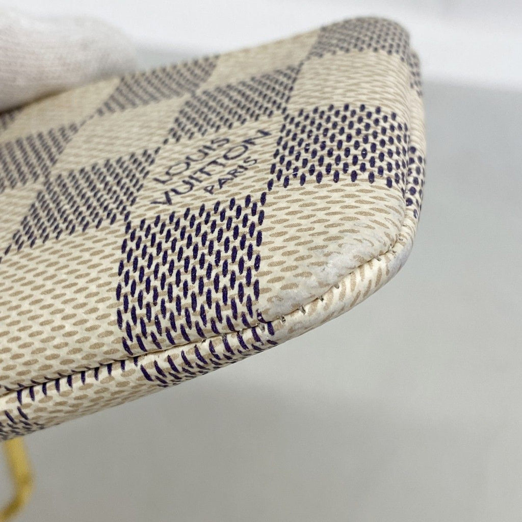 Louis Vuitton Coin Case Damier Azur Pochette Cles White — view 5