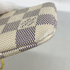 Louis Vuitton Coin Case Damier Azur Pochette Cles White — view 5