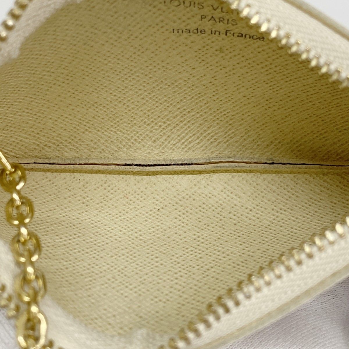 Louis Vuitton Coin Case Damier Azur Pochette Cles White — view 3