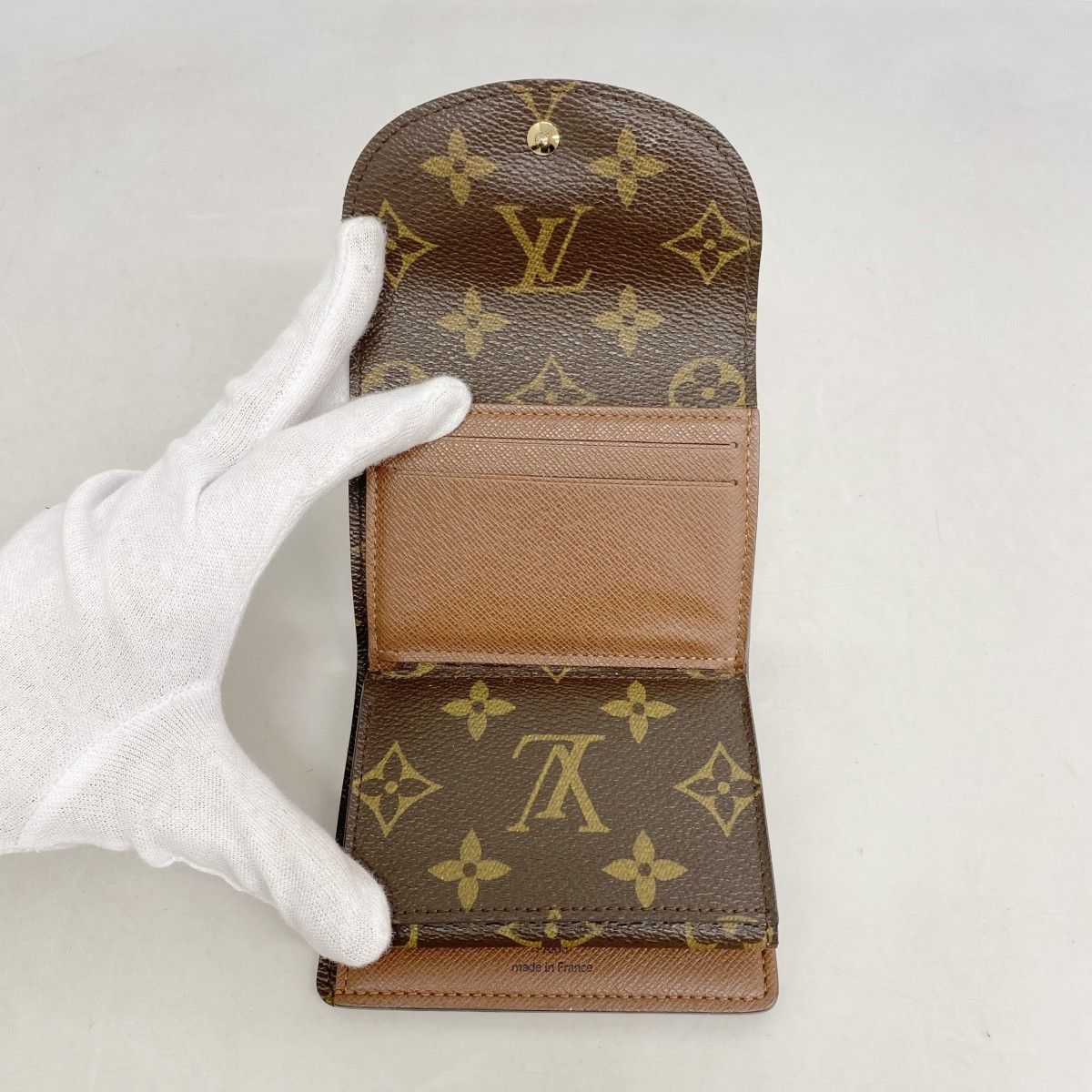 Louis Vuitton Trifold Wallet Monogram Portefeuille Helene Brown — view 4